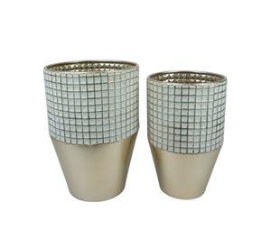 Set 2 Maceta Decorativa Diseño Sofisticado Versátil Jhn