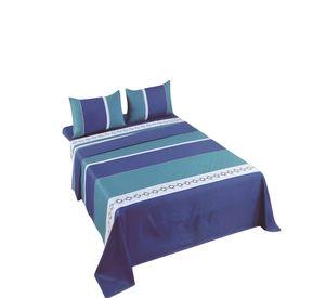 JUEGO DE SABANAS CASA SOL SUPER KING AZUL