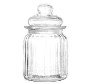 Bombonera Azucarero Caramelera Decorativa De Vidrio Pequeña L