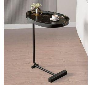 Mesa Lateral Auxiliar De Noche Ovalada Moderna Para Living