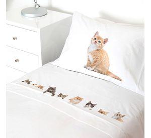 Juego de Sabana 1 plaza Cats Lovers