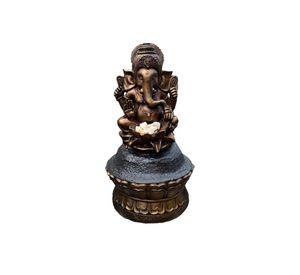 Figura Ganesha Portavela Brown color 44 cm