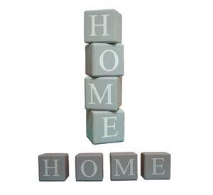 Cubos madera con Letras x4 Unico