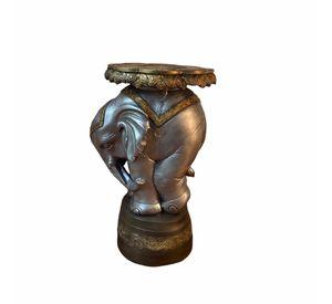 Elefante Pedestal Silver 67 cm