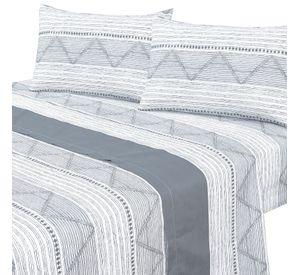 Juego de Sábanas 144 Hilos King Napoli Gris