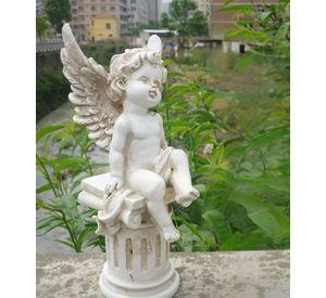 Estatua Jardín Hogar Pilar Romano Querubín Angel Jhn