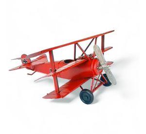 Avión A Escala, Aviones de Colección Triplano Rojo, Decoración Vintage.