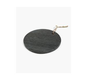Tabla Mármol Redonda Negro