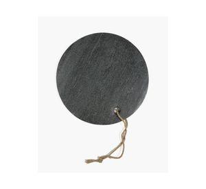 Tabla Mármol Redonda Negro