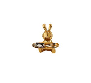 Figura Decorativa Conejo Multifuncional Bandeja Adorno Jhn