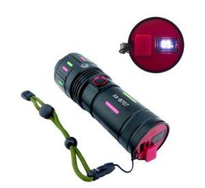 Linterna LED AX-B707 Aluminio Zoom USB Carga Digital