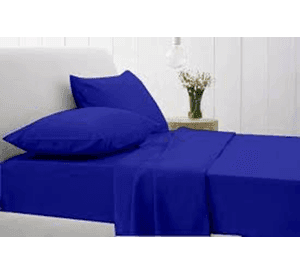 Juego sabanas unicolor 1.5 plaza color azul marino