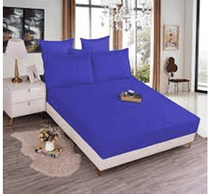 Juego sabanas unicolor 1.5 plaza color azul marino