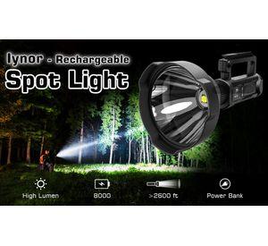 Linterna Recargable Mano LED Portátil Impermeable Rondon