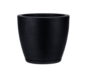 MACETERO FLORIDIS AMSTERDAM NEGRO 28CM DE ALTO