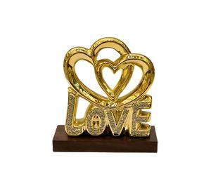 Figura Decorativa Adorno Corazones Love Estatua Jhn