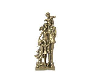 Figura Decorativa Familia Con Hijo E Hija