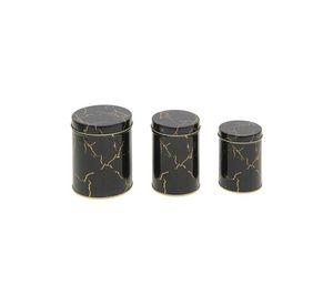LATA DECORATIVA SETx3 14x11ø 13x9ø 11x8ø cm