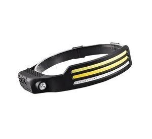 LINTERNA MINERO 1 LED Y BANDA 3 LED COB MOD.W689-3 LUZ BLANCA Y ROJA