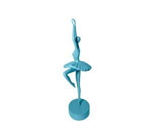 Adorno Deco Escultura Artística Bailarina Ballet Celeste