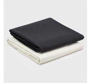 PACK 2 SABANAS ARTHOME NEGRO + BEIGE KING
