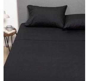 PACK 2 SABANAS ARTHOME NEGRO + BEIGE KING