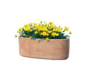 Jardinera Luna, 33cm, ovalada, terracota