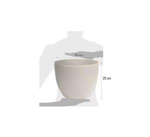 Macetero Plástico Redondo 30cm Siena Jardineras