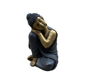 Figura Buda Durmiente Golden Black 50 cm