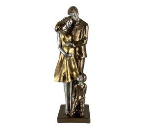 Figura Decorativa Familia Bebé en Camino