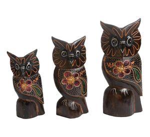SET FIGURAS BUHOS 15-20-25CM