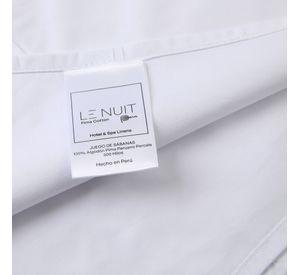 2 Set Sábanas King 300 Hilos Algodón Pima Peruano Percale Liso Blanco
