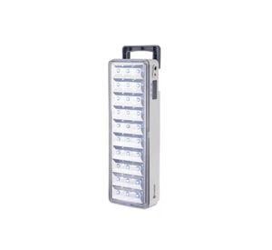 Lámpara de emergencia LED con batería recargable, 30 LEDs, 120 LUM, 5W, blanco