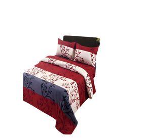 JUEGO DE SABANAS 100% EXTRASUAVE 1 PLAZA ROJO
