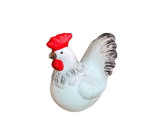 Gallo decorativo de cerámica