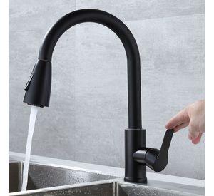 Grifo Cocina Extraíble Mezclador Agua Rotación Rondon