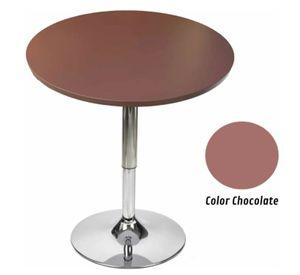 Pack 2 Mesas  Bar Regulable 60 CM mdf Color Cafe