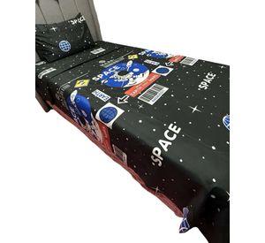 Set de Sábanas niña niño infantil plaza y media diseño deAstronauta  Espacio