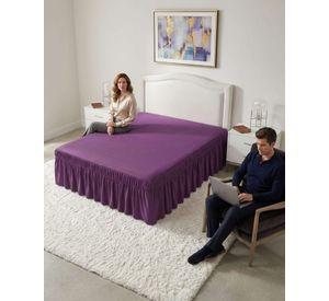Faldón De Cama King Cubre Base Con Pliegues 05