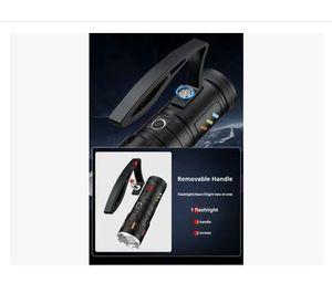 Linterna Led Ultrapotente Con Zoom Recargable