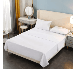 Juego sabanas bj hogar 200h 2p queen color blanco