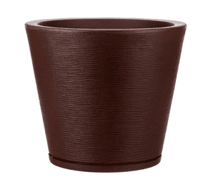 MACETERO FLORIDIS GENEBRA CAFE 35CM CON PLATO
