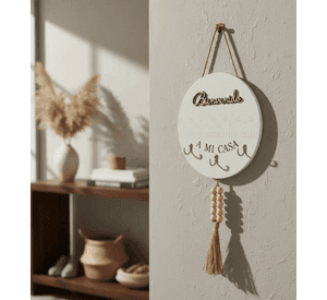 Porta Llaves Decorativa De Madera Con Variante Modelos