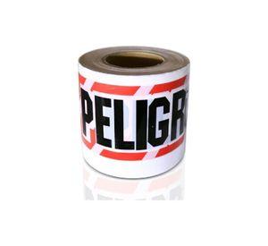 Rollo Cinta Peligro Roja/blanca - 350 Mts