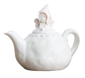 Tetera ángel de rosas