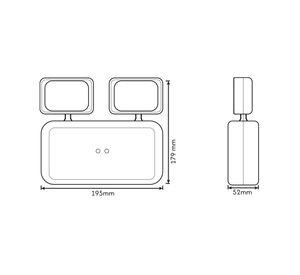 LAMPARA DE EMERGENCIA DAUMER 2X2,5W LUZ FRIA