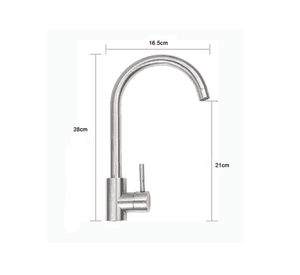 Grifo Monomando Llave Lavaplatos Lavaloza Acero Inoxidable