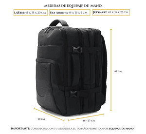 Mochila Maleta Movac Carry on de viaje Expandible 26L-36L Impermeable equipaje de mano