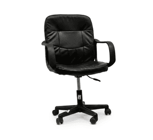 Silla de Oficina Ejecutiva Ergonómica Negra con Altura Ajustable 6104