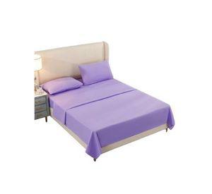 Juego de Sábanas 1.5 Plazas Unicolor 144 Hilos -- Lila
